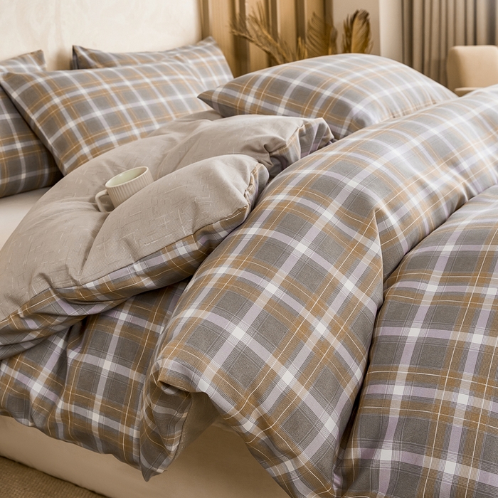 91家纺网 家纺一手货源 找家纺 小叮当家纺仓储工厂店 (买家秀 爆款花型 不断货)2025新款水洗棉可拆卸棉花被被子被芯 玫丽莎-桔