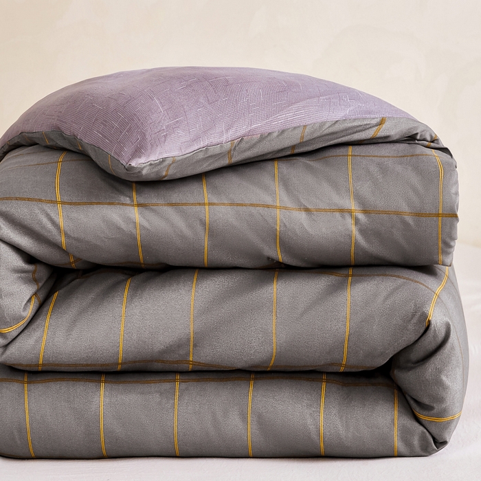 91家纺网 家纺一手货源 找家纺 小叮当家纺仓储工厂店 (买家秀 爆款花型 不断货)2025新款水洗棉可拆卸棉花被被子被芯 优可-灰