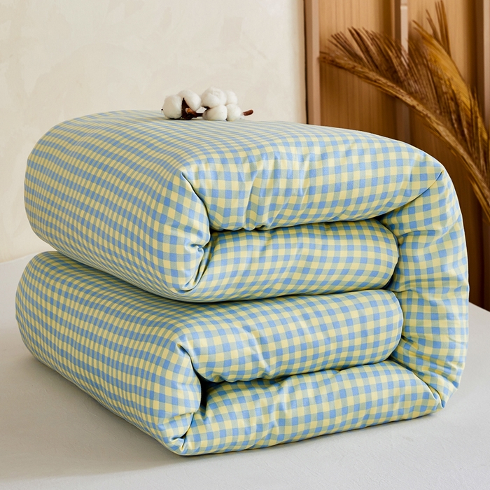 小叮当家纺仓储工厂店 (买家秀 爆款花型 不断货)2025新款水洗棉可拆卸棉花被被子被芯 西诺斯-绿