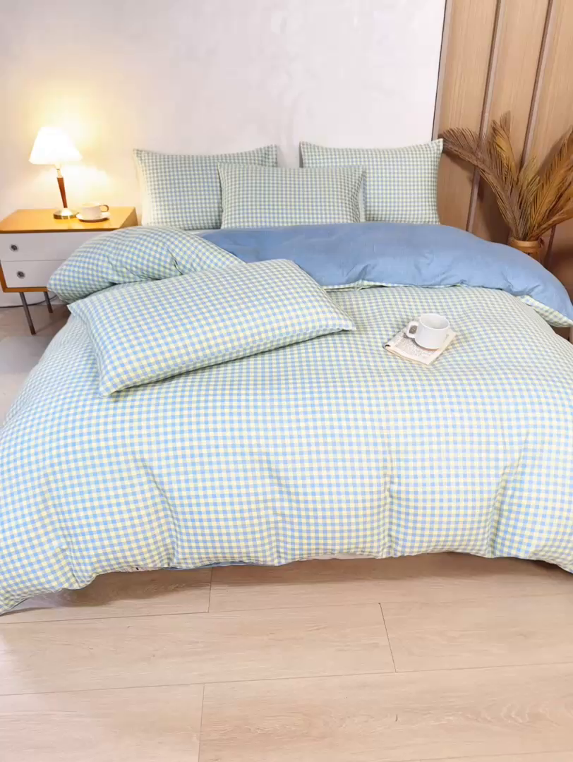 91家纺网 家纺一手货源 找家纺 小叮当家纺仓储工厂店 (买家秀 爆款花型 不断货)2025新款水洗棉可拆卸棉花被被子被芯 西诺斯-绿