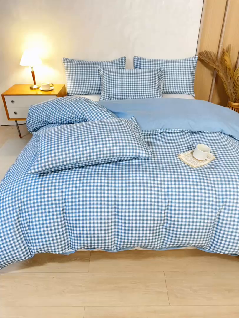 91家纺网 家纺一手货源 找家纺 小叮当家纺仓储工厂店 (买家秀 爆款花型 不断货)2025新款水洗棉可拆卸棉花被被子被芯 优格-兰