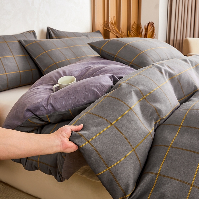 91家纺网 家纺一手货源 找家纺 小叮当家纺仓储工厂店 (买家秀 爆款花型 不断货)2025新款水洗棉可拆卸棉花被被子被芯 优可-灰