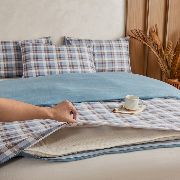 91家纺网 家纺一手货源 找家纺 小叮当家纺仓储工厂店 (买家秀 爆款花型 不断货)2025新款水洗棉可拆卸棉花被被子被芯 亚里士-兰