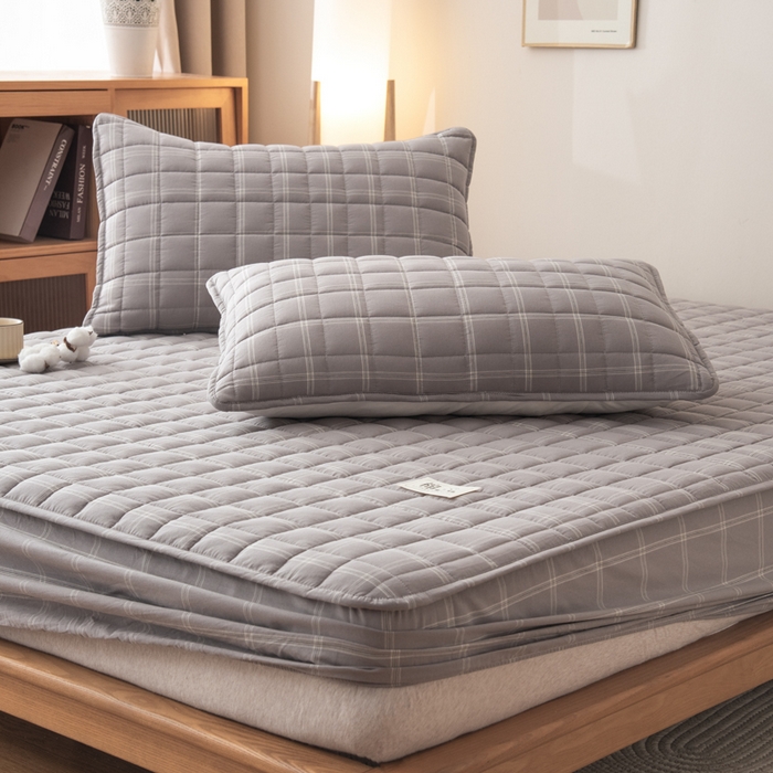 91家纺网 家纺一手货源 找家纺 （总）小叮当家纺仓储工厂店 (买家秀 爆款花型 不断货)2025新款A类全棉色织抗菌夹棉单品床笠单件床笠