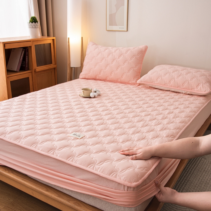 91家纺网 家纺一手货源 找家纺 （总）小叮当家纺仓储工厂店 (买家秀 爆款花型 不断货)2025新款A类全棉色织抗菌夹棉单品床笠单件床笠