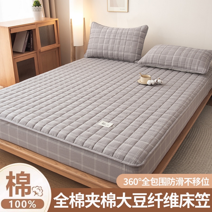 91家纺网 家纺一手货源 找家纺 （总）小叮当家纺仓储工厂店 (买家秀 爆款花型 不断货)2025新款A类全棉色织抗菌夹棉单品床笠单件床笠