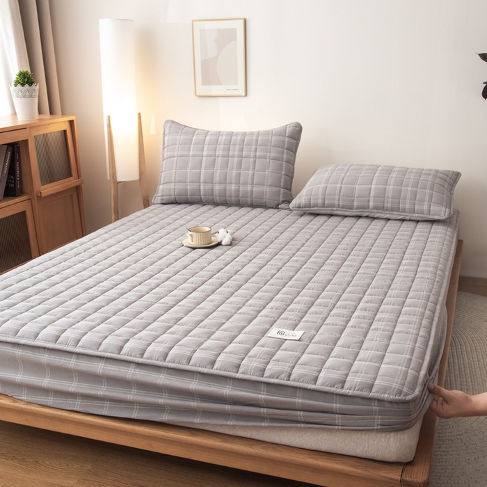 91家纺网 家纺一手货源 找家纺 （总）小叮当家纺仓储工厂店 (买家秀 爆款花型 不断货)2025新款A类全棉色织抗菌夹棉单品床笠单件床笠