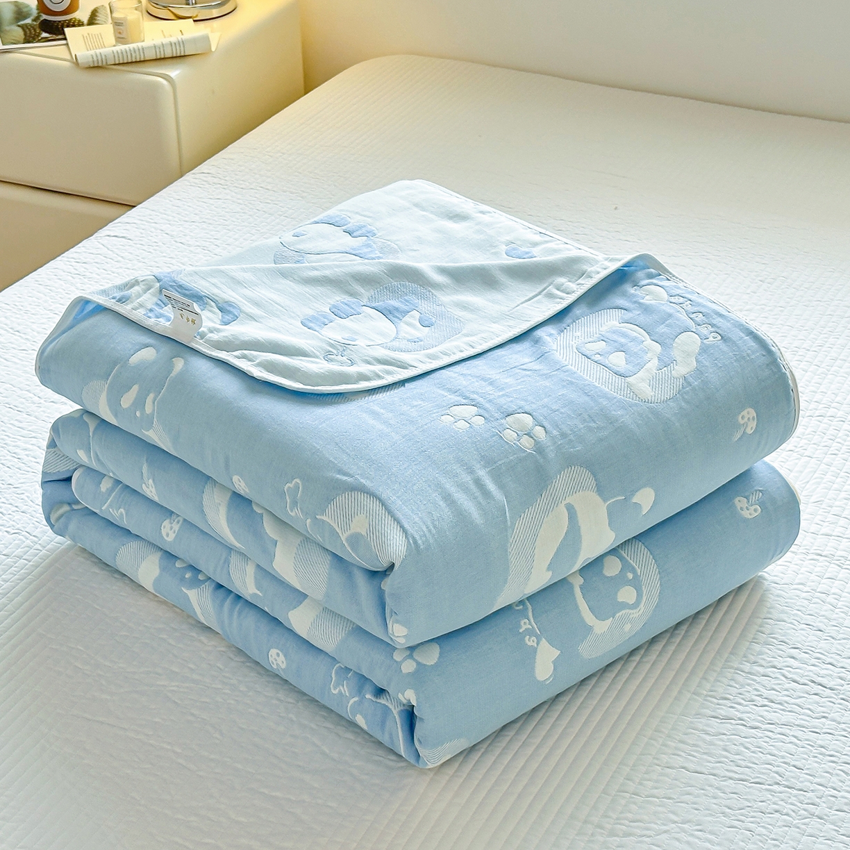 91家纺网 家纺一手货源 找家纺 （总）小叮当家纺仓储工厂店 (买家秀 爆款花型 不断货)2025新款全棉六层纱布毛巾被系列