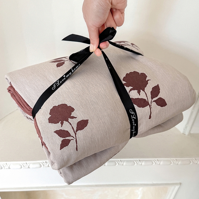 91家纺网 家纺一手货源 找家纺 （总）竹合家纺 2025秋冬新款加厚磨毛色织暖绒系列针织四件套高克重