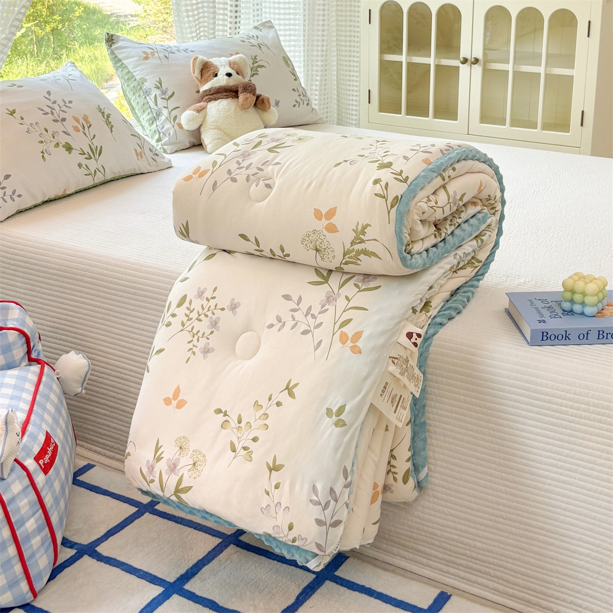 91家纺网 家纺一手货源 找家纺 （总）小叮当家纺仓储工厂店 (买家秀 爆款花型 不断货)2025新款A类针织棉大豆被被子被芯