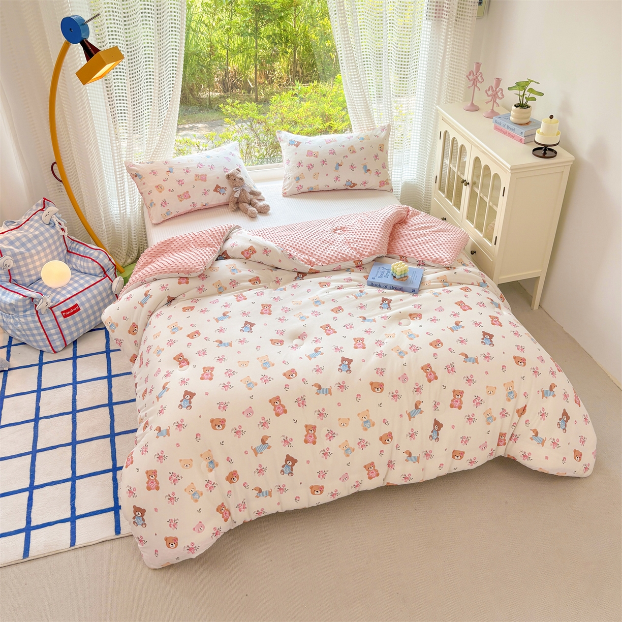 91家纺网 家纺一手货源 找家纺 （总）小叮当家纺仓储工厂店 (买家秀 爆款花型 不断货)2025新款A类针织棉大豆被被子被芯