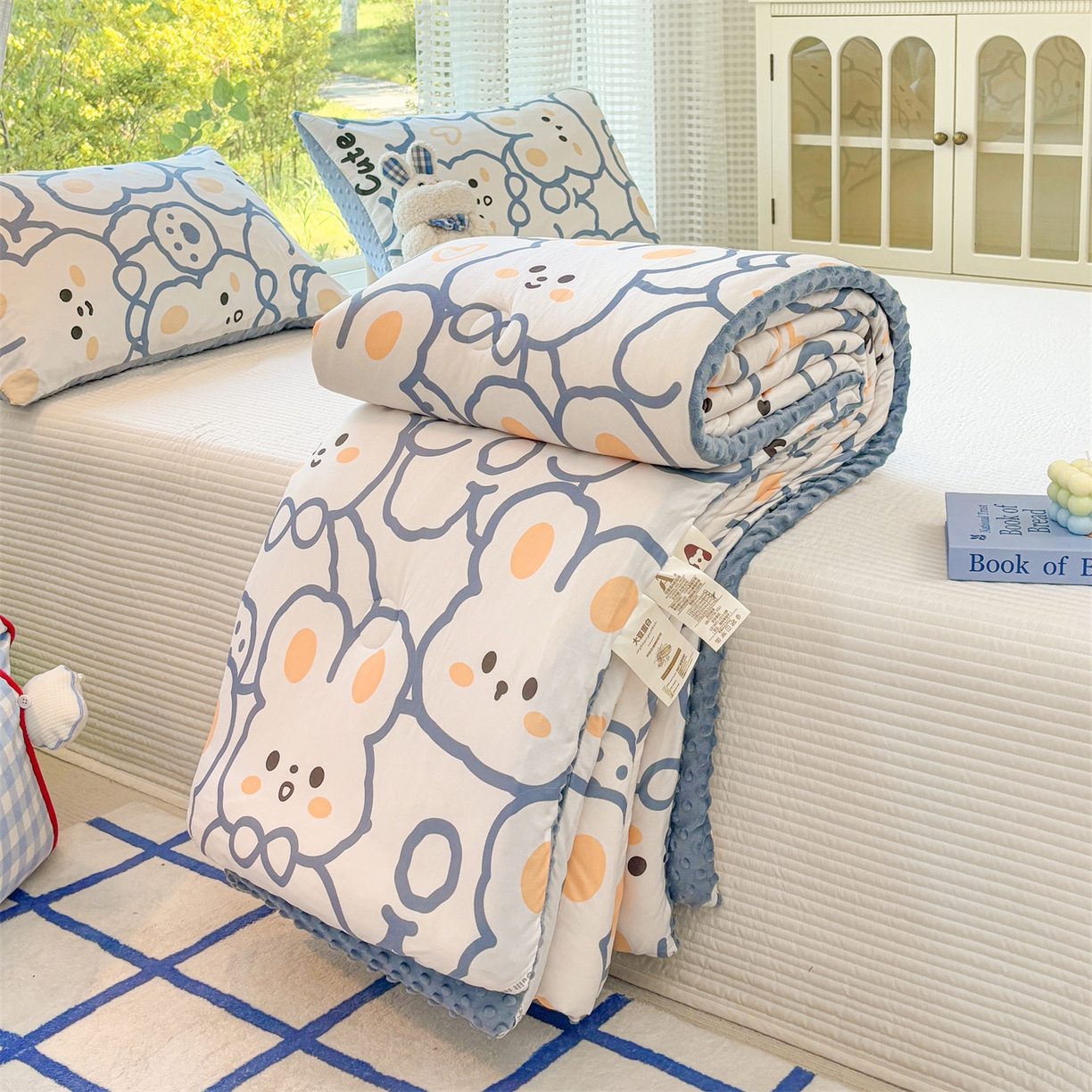 91家纺网 家纺一手货源 找家纺 （总）小叮当家纺仓储工厂店 (买家秀 爆款花型 不断货)2025新款A类针织棉大豆被被子被芯