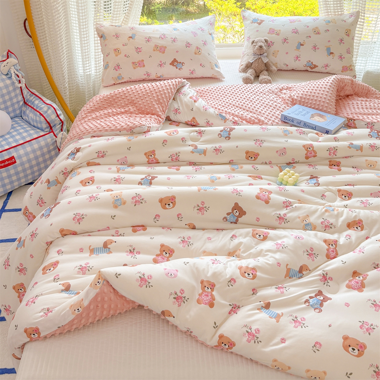 91家纺网 家纺一手货源 找家纺 （总）小叮当家纺仓储工厂店 (买家秀 爆款花型 不断货)2025新款A类针织棉大豆被被子被芯