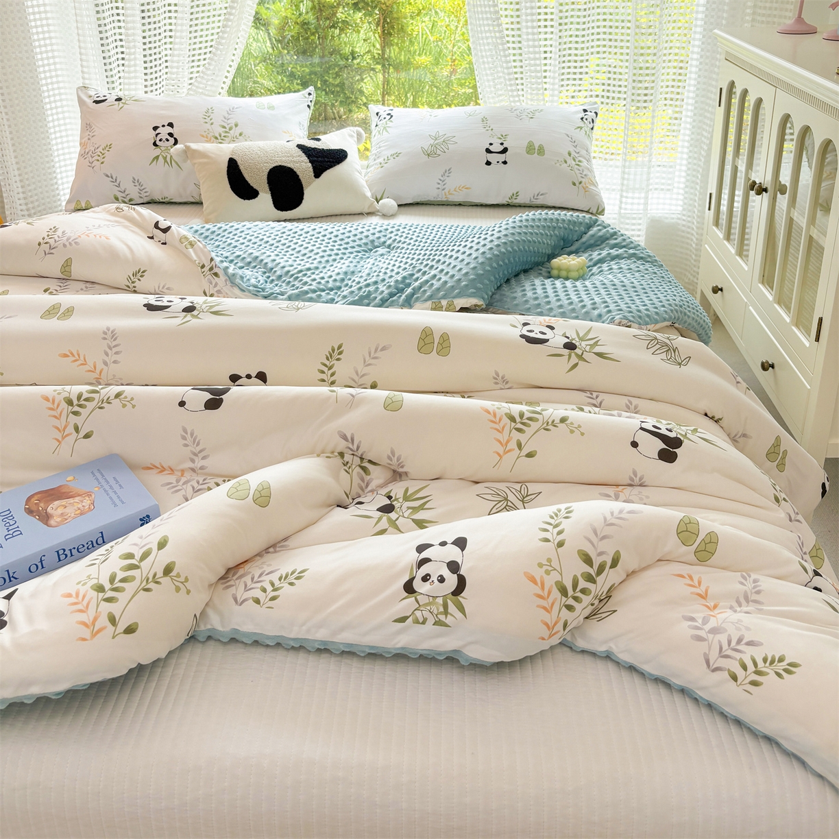 91家纺网 家纺一手货源 找家纺 小叮当家纺仓储工厂店 (买家秀 爆款花型 不断货)2025新款A类针织棉大豆被被子被芯 趴趴熊