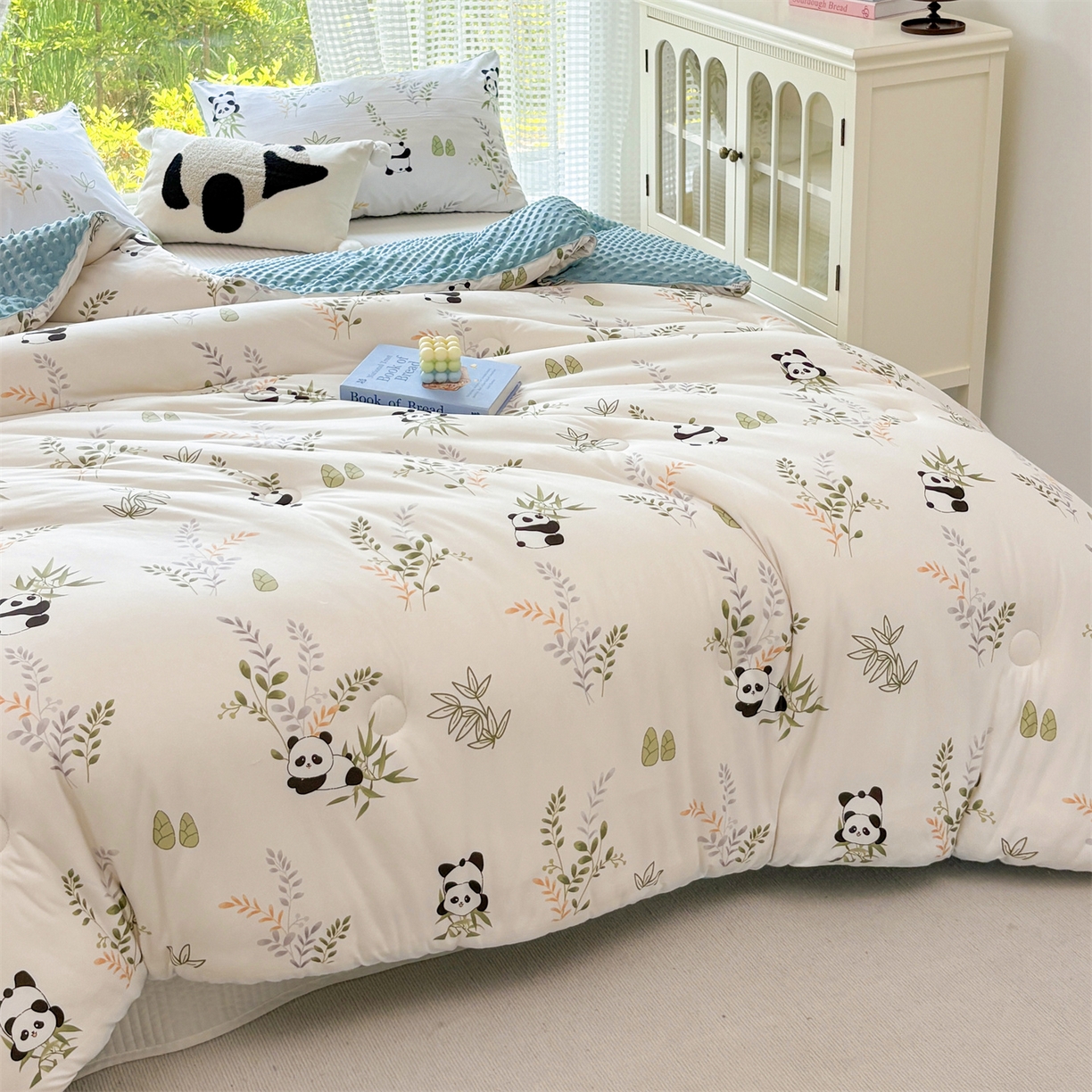 91家纺网 家纺一手货源 找家纺 小叮当家纺仓储工厂店 (买家秀 爆款花型 不断货)2025新款A类针织棉大豆被被子被芯 趴趴熊