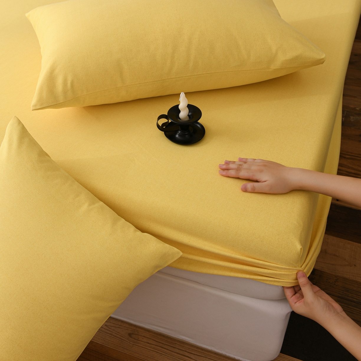 91家纺网 家纺一手货源 找家纺 小叮当家纺仓储工厂店 (买家秀 爆款花型 不断货)2025新款良品磨毛单床笠床笠单件 织梦黄