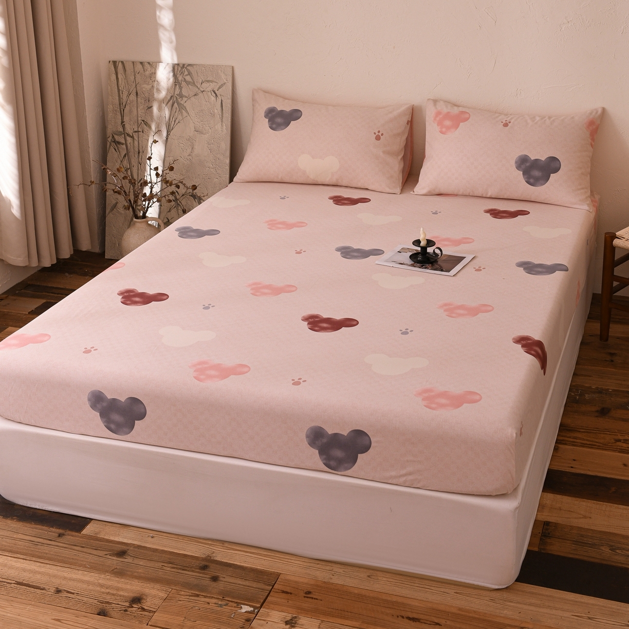 91家纺网 家纺一手货源 找家纺 （总）小叮当家纺仓储工厂店 (买家秀 爆款花型 不断货)2025新款良品磨毛单床笠床笠单件