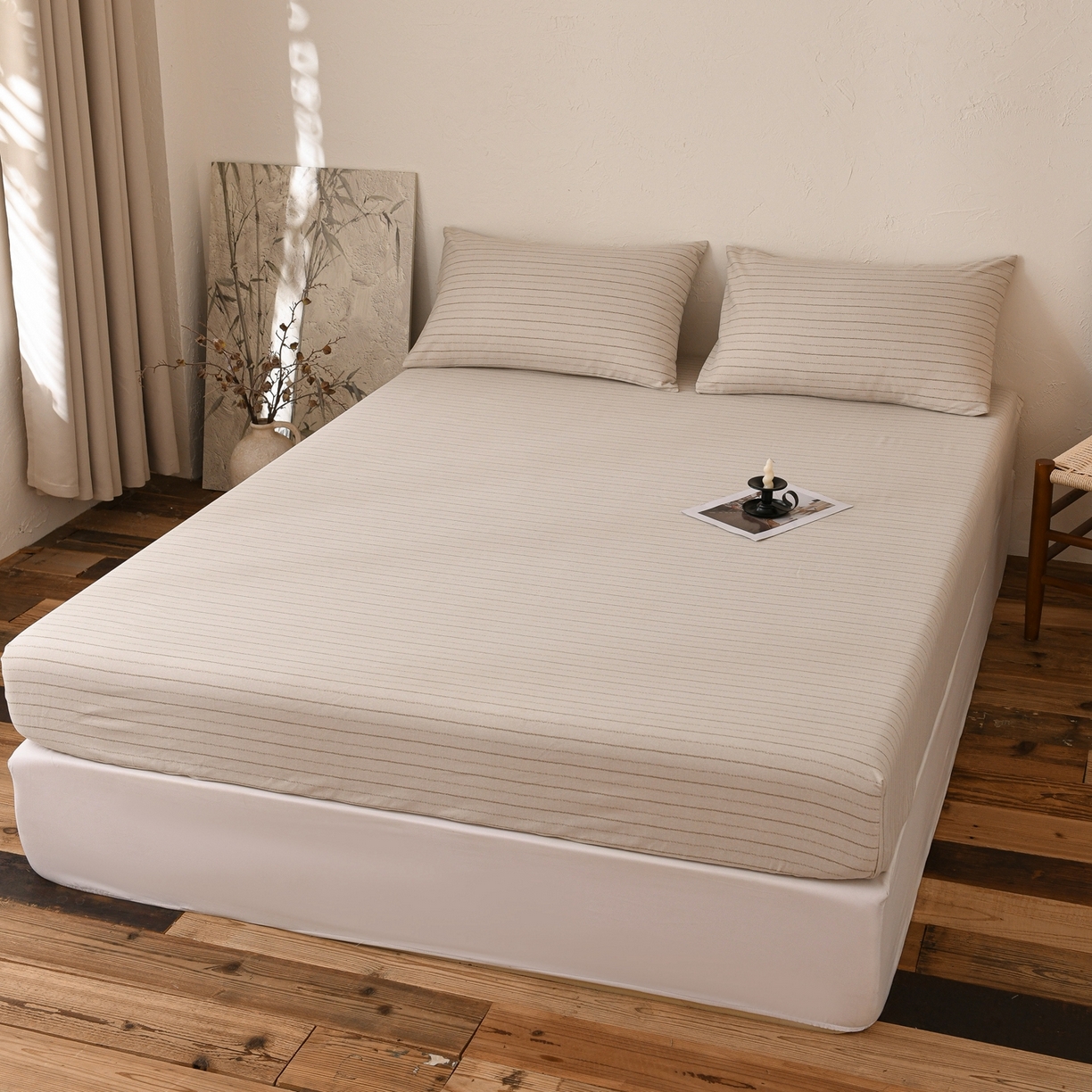 91家纺网 家纺一手货源 找家纺 小叮当家纺仓储工厂店 (买家秀 爆款花型 不断货)2025新款良品磨毛单床笠床笠单件 织梦灰