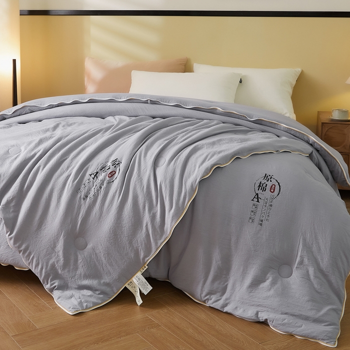 91家纺网 家纺一手货源 找家纺 （总）小叮当家纺仓储工厂店 2025新款原棉大豆被子母扣拉链二合一被 被子被芯(买家秀 爆款花型 不断货)