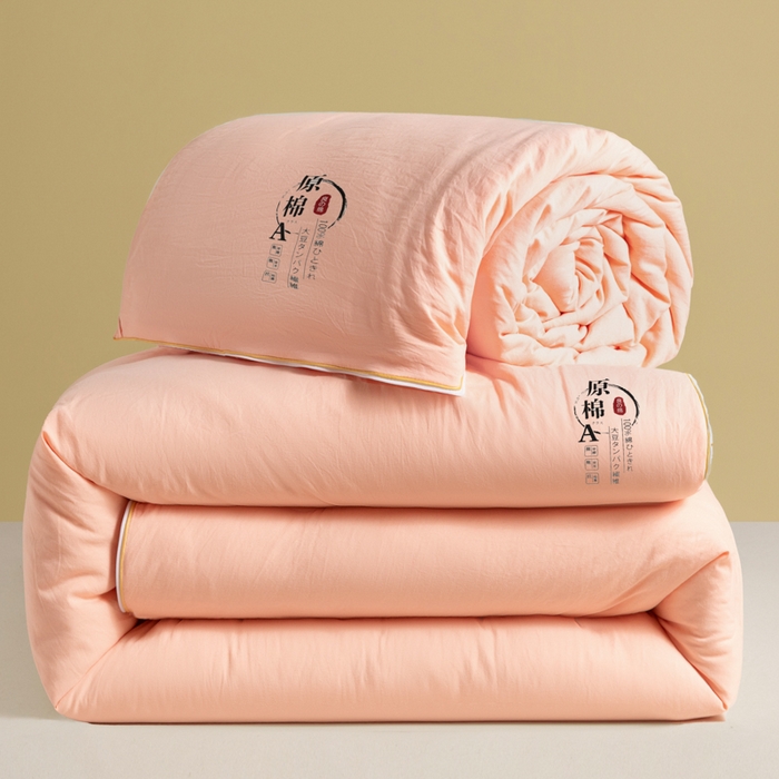 91家纺网 家纺一手货源 找家纺 小叮当家纺仓储工厂店 2025新款原棉大豆被子母扣拉链二合一被 被子被芯(买家秀 爆款花型 不断货) 叠拍