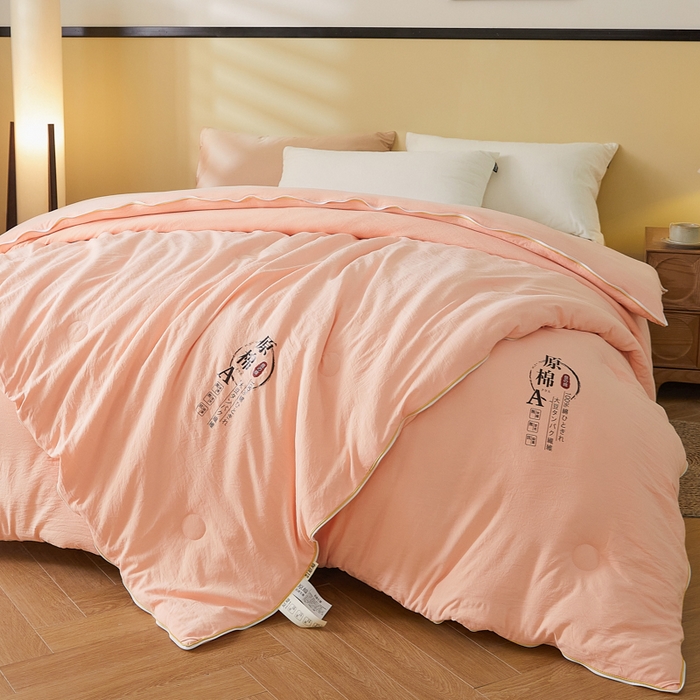 91家纺网 家纺一手货源 找家纺 （总）小叮当家纺仓储工厂店 2025新款原棉大豆被子母扣拉链二合一被 被子被芯(买家秀 爆款花型 不断货)