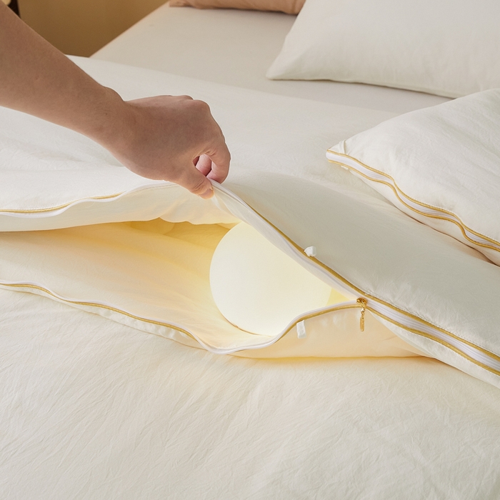 91家纺网 家纺一手货源 找家纺 小叮当家纺仓储工厂店 2025新款原棉大豆被子母扣拉链二合一被 被子被芯(买家秀 爆款花型 不断货) 本白