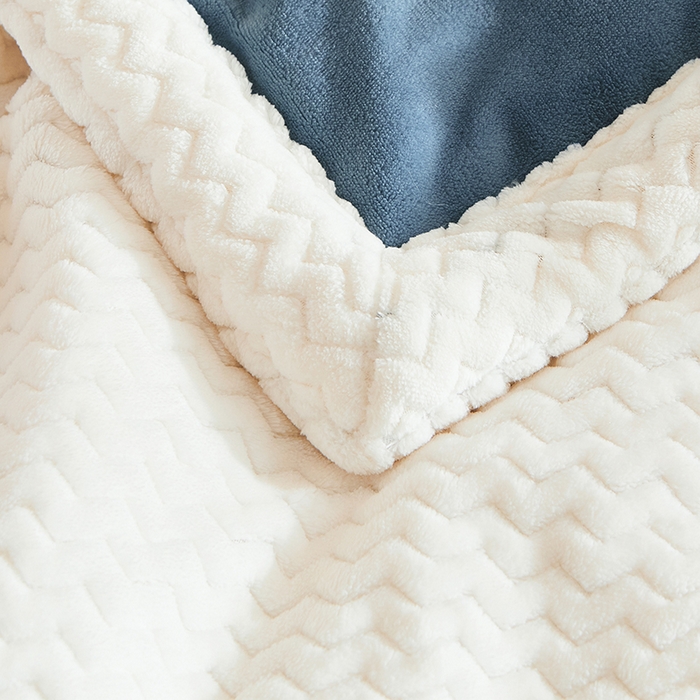 91家纺网 家纺一手货源 找家纺 小叮当家纺仓储工厂店 2025新款A类母婴级婴童毯子三层加厚牛奶绒毛毯牛奶绒毯子午睡毯珊瑚绒毛毯 毯子 苹果-雾蓝