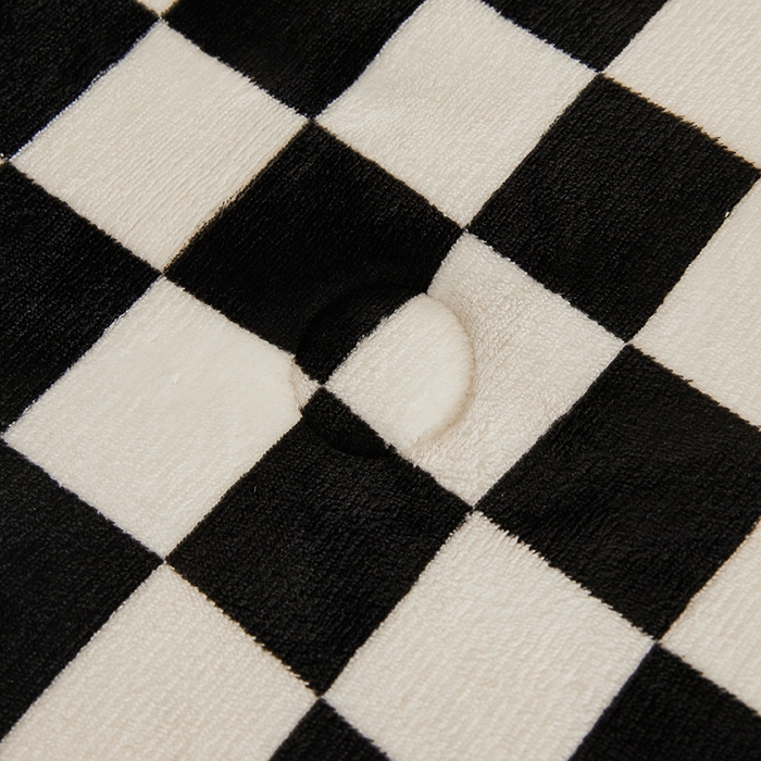 91家纺网 家纺一手货源 找家纺 小叮当家纺仓储工厂店 2025新款A类母婴级婴童毯子三层加厚牛奶绒毛毯牛奶绒毯子午睡毯珊瑚绒毛毯 毯子 棋盘格-黑白格