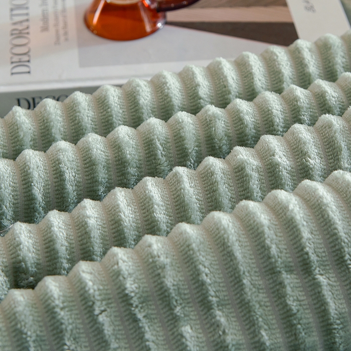 91家纺网 家纺一手货源 找家纺 小叮当家纺仓储工厂店 2025新款A类母婴级婴童毯子三层加厚牛奶绒毛毯牛奶绒毯子午睡毯珊瑚绒毛毯 毯子 轻奢-魔法绒抹茶绿