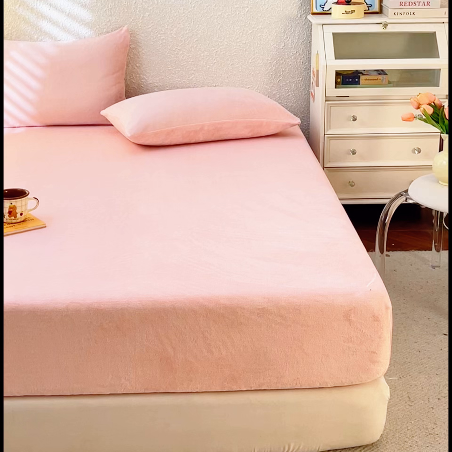 91家纺网 家纺一手货源 找家纺 （总）小叮当家纺仓储工厂店 2025新款200克高克重牛奶绒单品床笠单件床笠