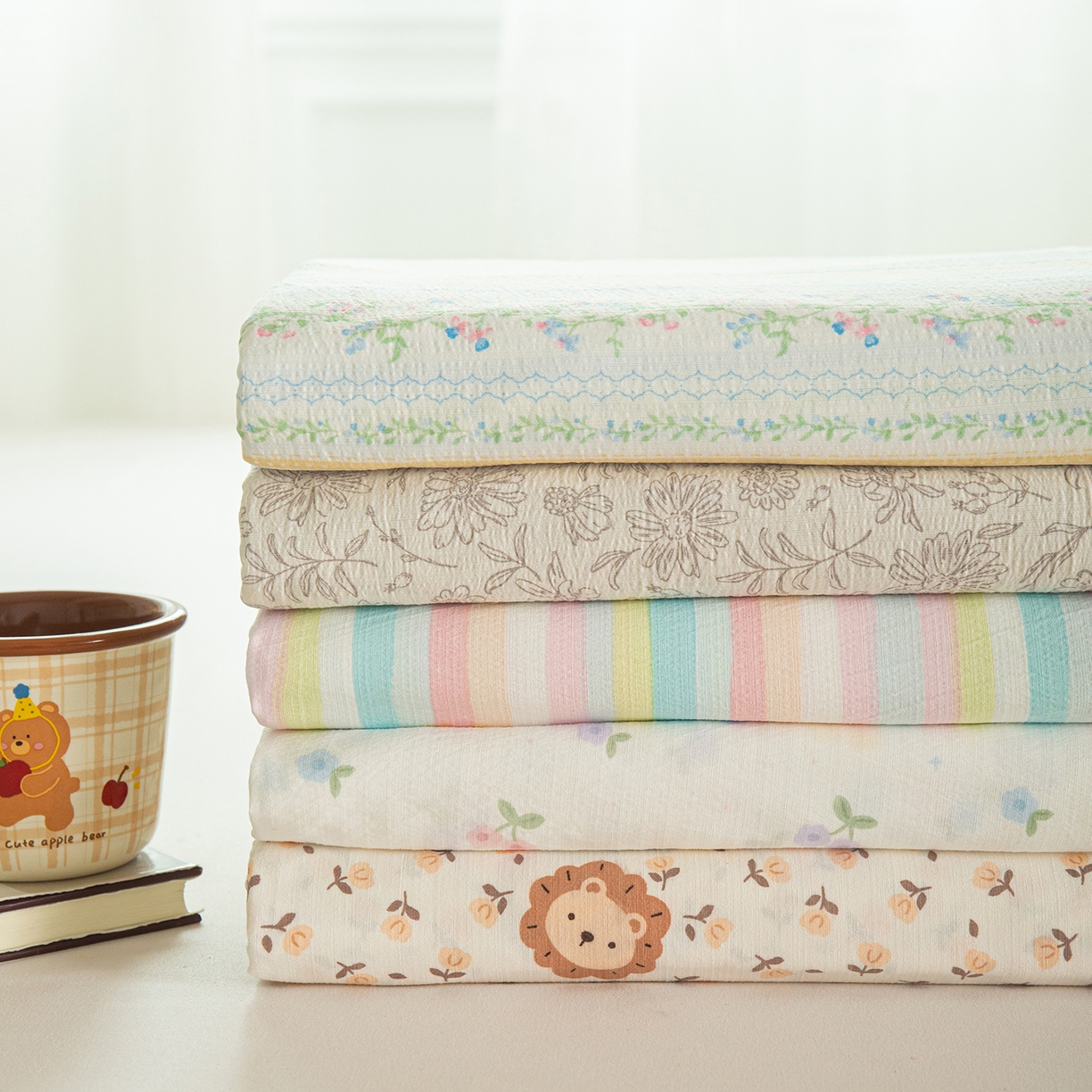 91家纺网 家纺一手货源 找家纺 小叮当家纺仓储工厂店 【长期供货】2025新款双层纱地铺防尘套【支持小批量定制】 S绿园