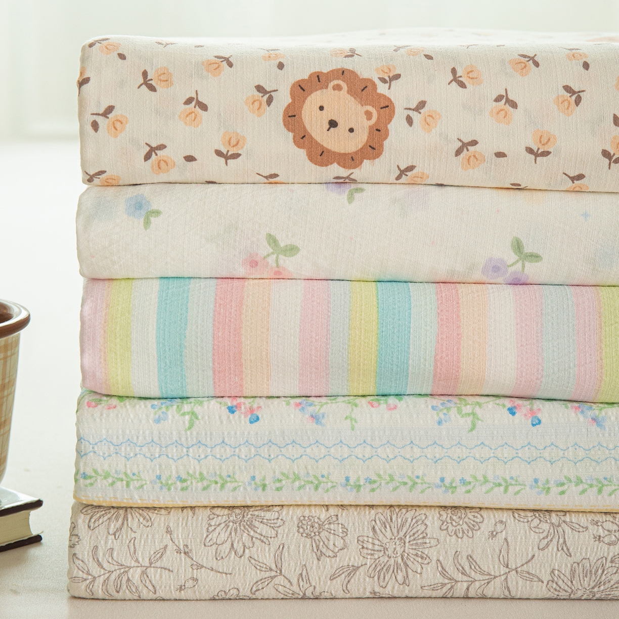 91家纺网 家纺一手货源 找家纺 小叮当家纺仓储工厂店 【长期供货】2025新款双层纱地铺防尘套【支持小批量定制】 S萌虎