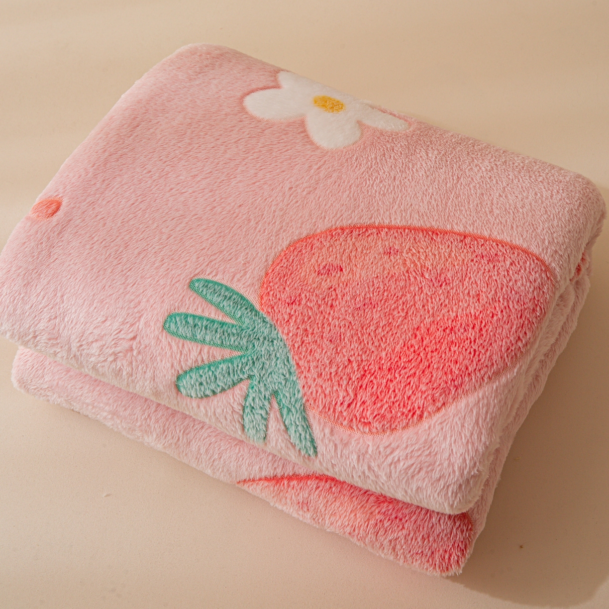 91家纺网 家纺一手货源 找家纺 小叮当家纺仓储工厂店 【长期供货】2025新款雪花绒学生床单床笠单品床笠单件床笠【支持小批量定制】 R草莓