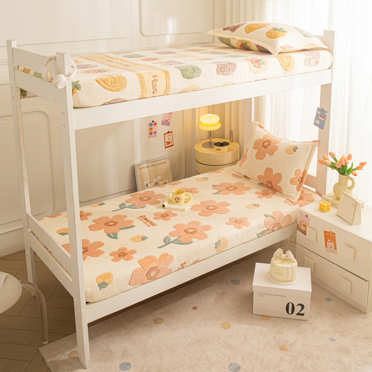 91家纺网 家纺一手货源 找家纺 小叮当家纺仓储工厂店 【长期供货】2025新款雪花绒学生床单床笠单品床笠单件床笠【支持小批量定制】 R情调