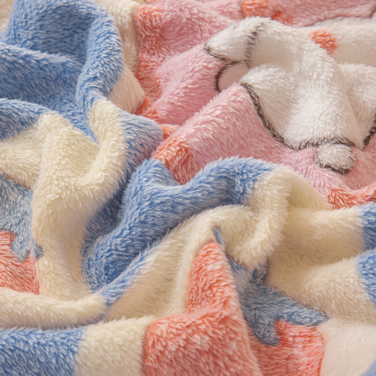 91家纺网 家纺一手货源 找家纺 小叮当家纺仓储工厂店 【长期供货】2025新款雪花绒学生床单床笠单品床笠单件床笠【支持小批量定制】 R兔兔