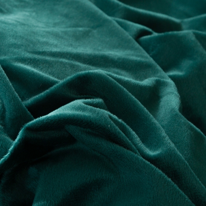 91家纺网 家纺一手货源 找家纺 小叮当家纺仓储工厂店 2025新款水晶绒夹棉床裙四件套 墨绿