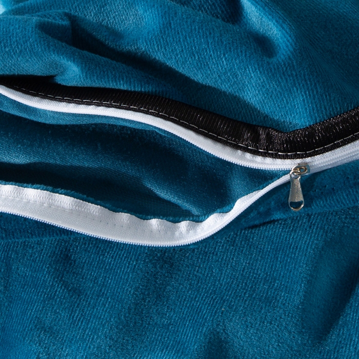 91家纺网 家纺一手货源 找家纺 小叮当家纺仓储工厂店 2025新款水晶绒夹棉床裙四件套 月光蓝