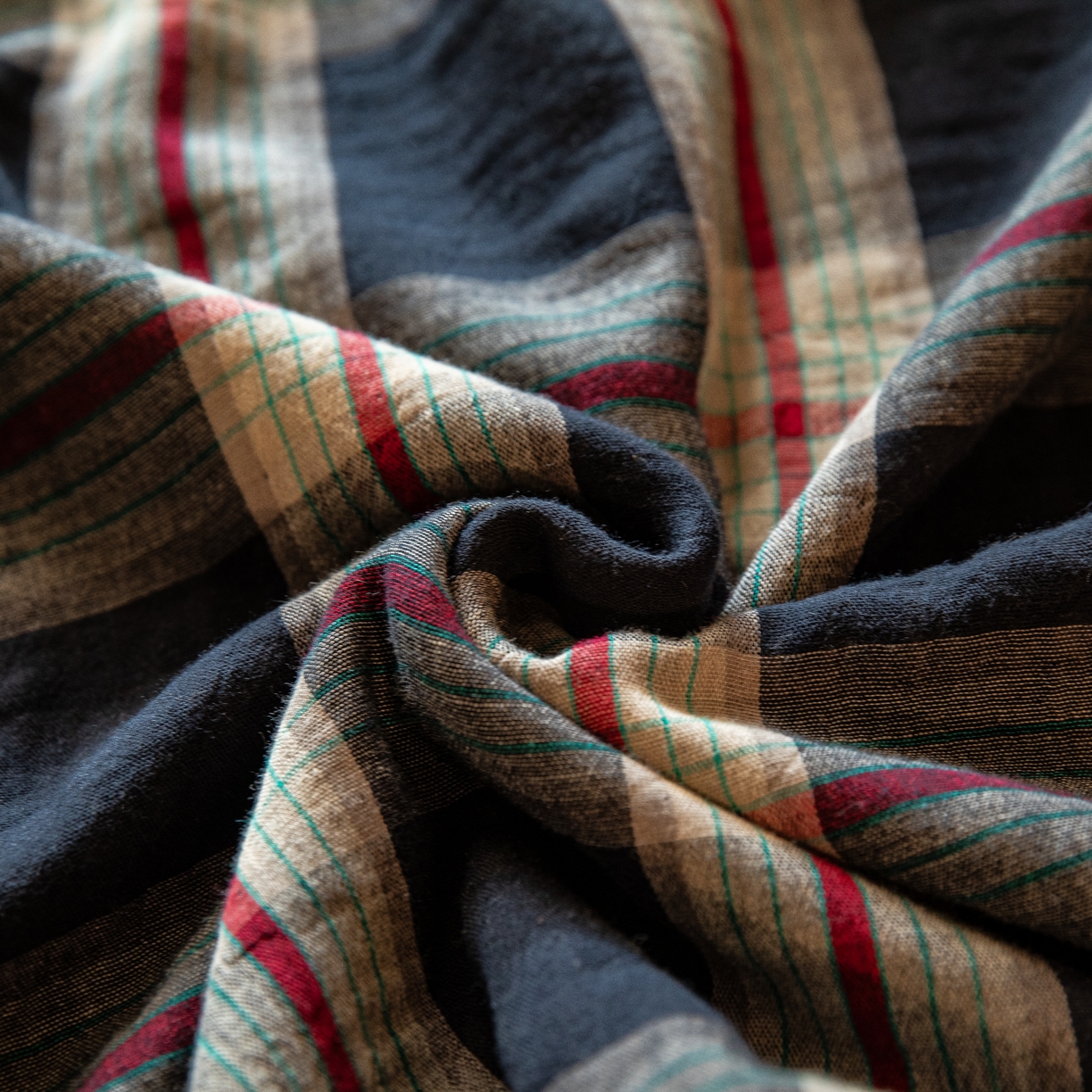 91家纺网 家纺一手货源 找家纺 （总）仰望棉麻双层纱供应链 2025新款棉加绒A版双层纱B版德绒四件套