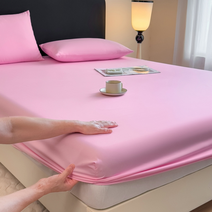 91家纺网 家纺一手货源 找家纺 （总）仟岸家纺 2025新款高克重水洗磨毛单床笠床笠单件