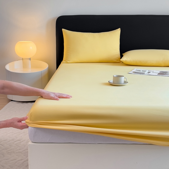 91家纺网 家纺一手货源 找家纺 （总）仟岸家纺 2025新款高克重水洗磨毛单床笠床笠单件