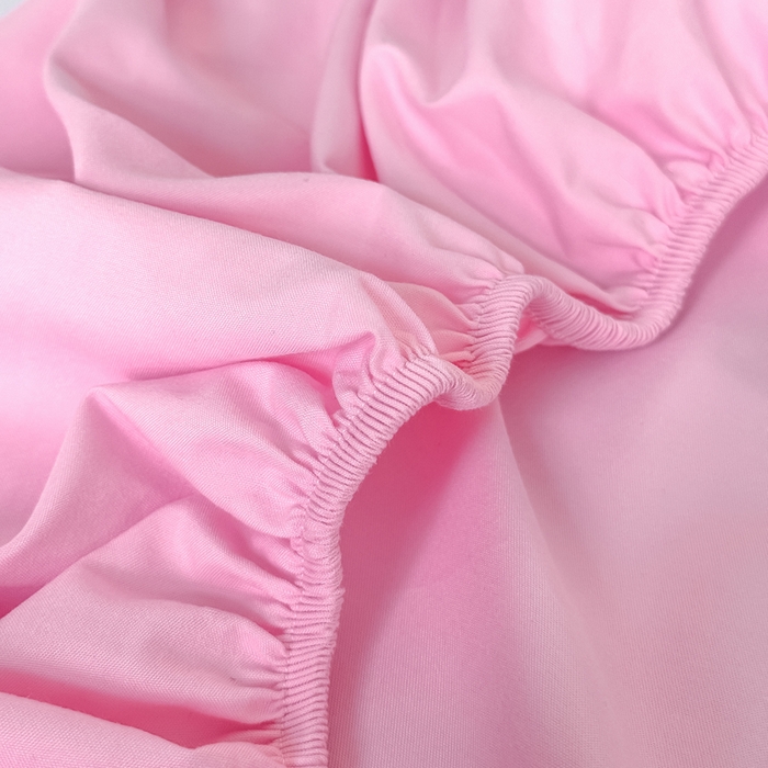 91家纺网 家纺一手货源 找家纺 仟岸家纺 2025新款高克重水洗磨毛单床笠床笠单件 粉色