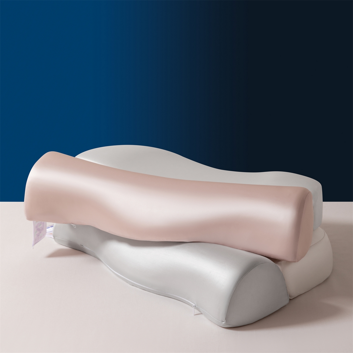 91家纺网 家纺一手货源 找家纺 （总）金牛枕芯 2025新款2合1牵引记忆枕芯锦氨透气凉感零压深睡记忆牵引按摩枕芯枕头