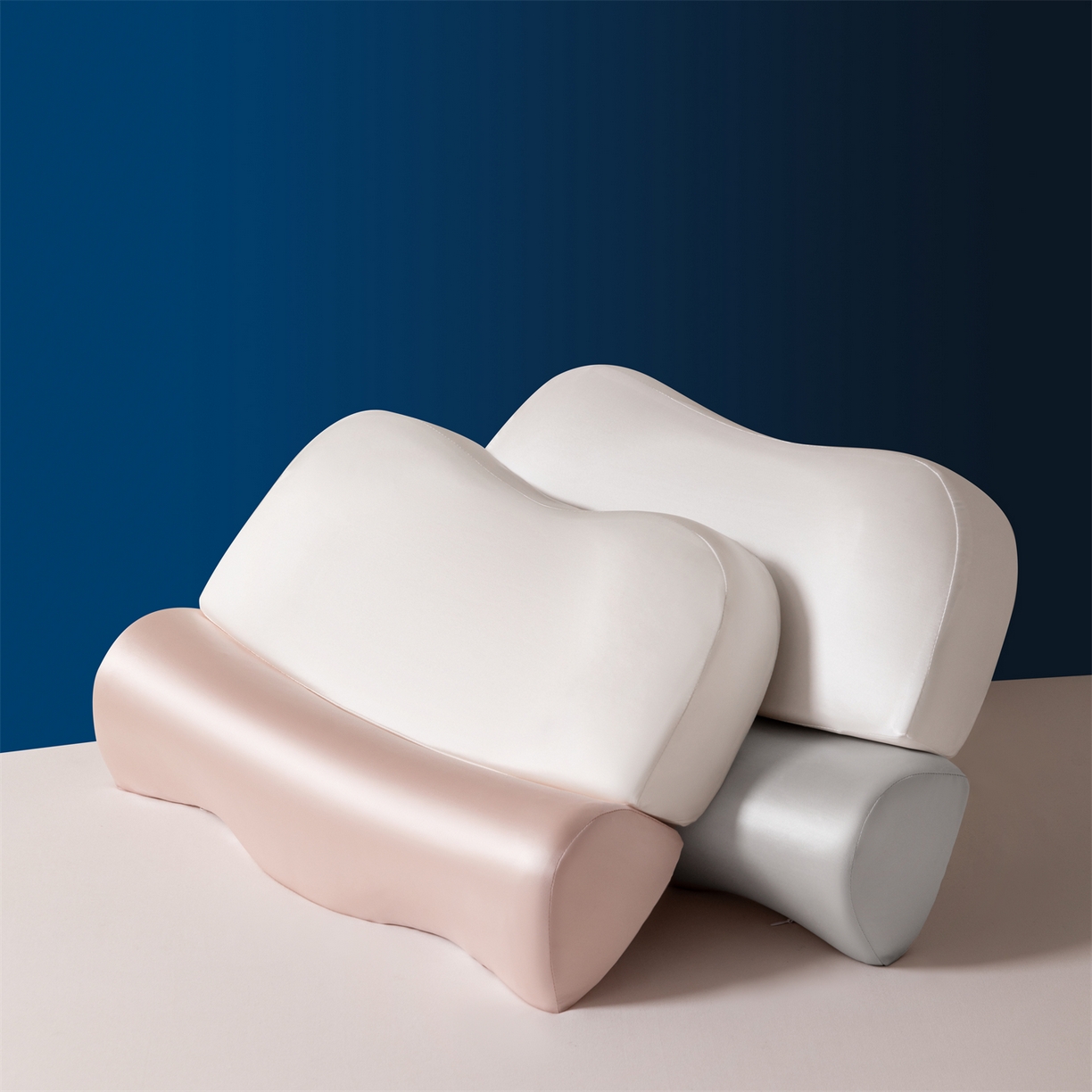 91家纺网 家纺一手货源 找家纺 （总）金牛枕芯 2025新款2合1牵引记忆枕芯锦氨透气凉感零压深睡记忆牵引按摩枕芯枕头