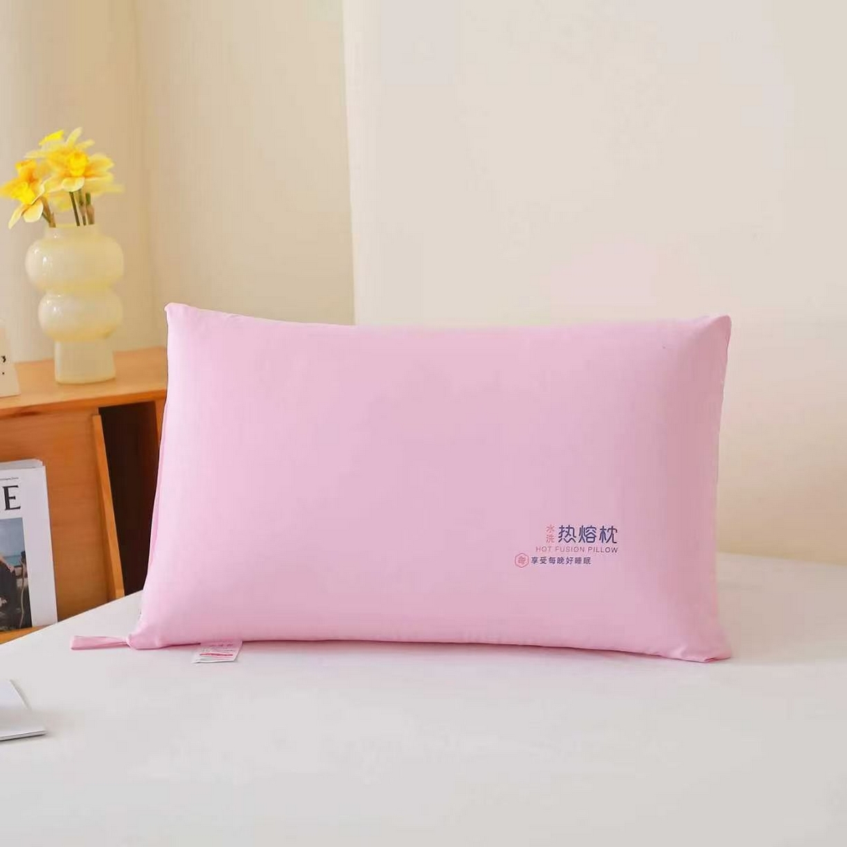 91家纺网 家纺一手货源 找家纺 （总）剑桥枕业 2025新款特惠纯色水洗热熔枕芯整张棉枕头拼多多畅销热款