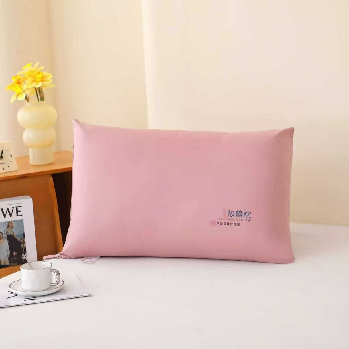 91家纺网 家纺一手货源 找家纺 （总）剑桥枕业 2025新款特惠纯色水洗热熔枕芯整张棉枕头拼多多畅销热款