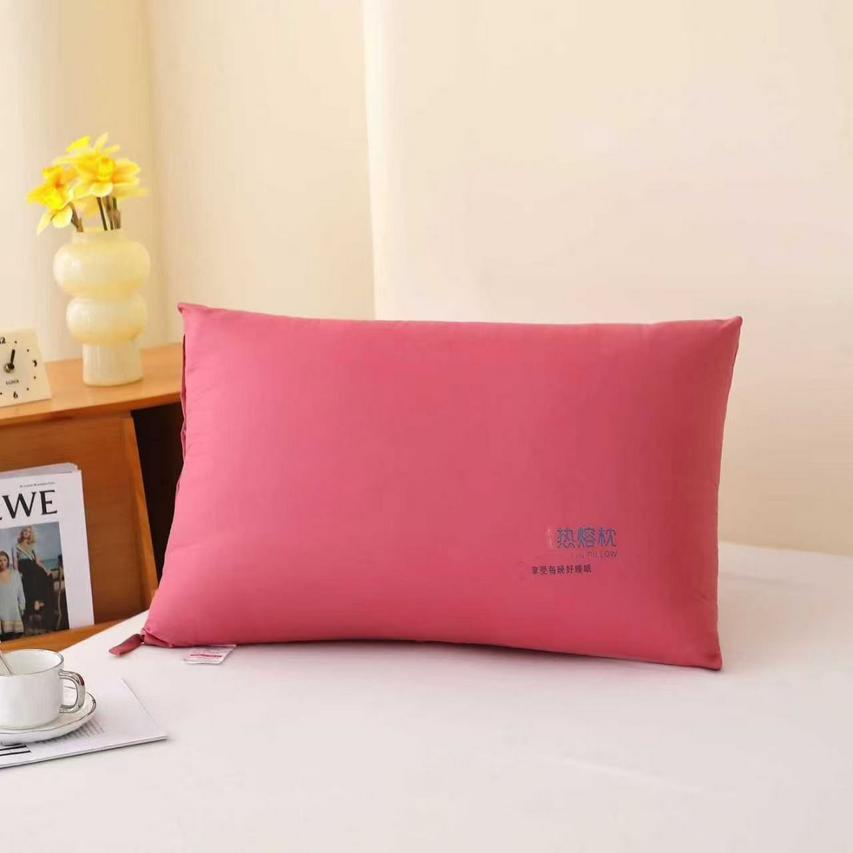 91家纺网 家纺一手货源 找家纺 （总）剑桥枕业 2025新款特惠纯色水洗热熔枕芯整张棉枕头拼多多畅销热款