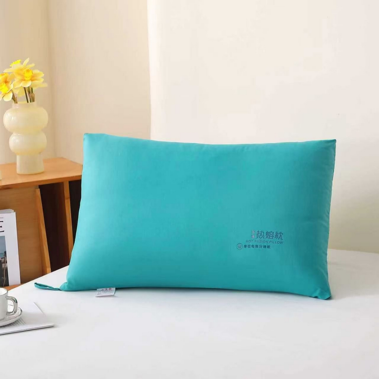 91家纺网 家纺一手货源 找家纺 （总）剑桥枕业 2025新款特惠纯色水洗热熔枕芯整张棉枕头拼多多畅销热款