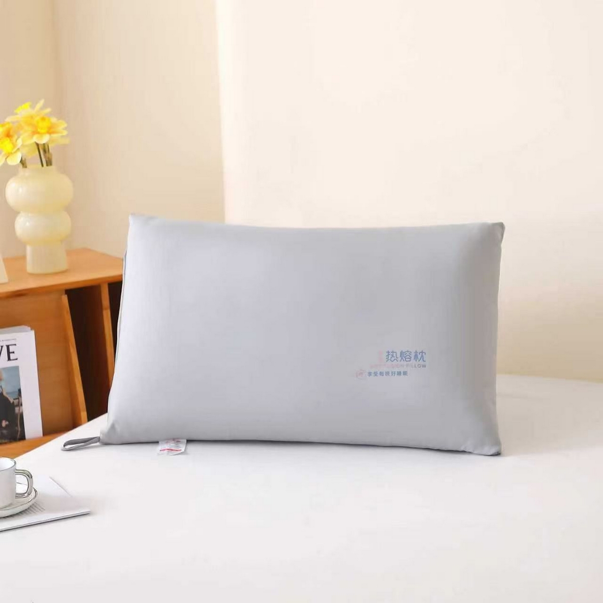 91家纺网 家纺一手货源 找家纺 （总）剑桥枕业 2025新款特惠纯色水洗热熔枕芯整张棉枕头拼多多畅销热款