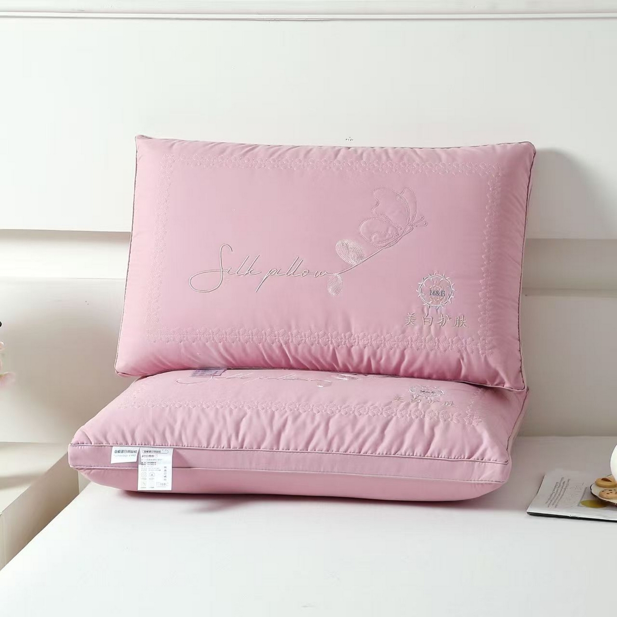 91家纺网 家纺一手货源 找家纺 （总）剑桥枕业 2025新款美白护肤热熔硬枕头促销红色婚庆枕芯中高枕头便宜款