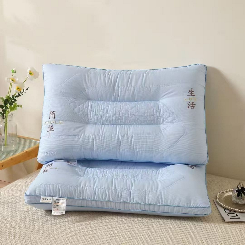 91家纺网 家纺一手货源 找家纺 （总）剑桥枕业 2025新款简单生活定型护颈枕头促销红色婚庆枕芯中高枕头便宜款